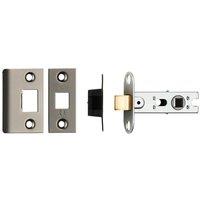 Loops 64mm Tubular Mortice Door Latch Bolt Through Square Forends Matt Bronze