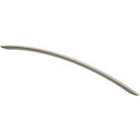 Loops Curved Bow Cabinet Pull Handle 372 x 10mm 320mm Fixing Centres Satin Nickel in Metallics