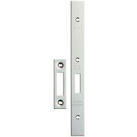 Loops Forend Strike & Fixing Pack Suitable for DIN Euro Deadlock Bright Steel in Metallics