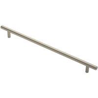 Loops Round T Bar Cabinet Pull Handle 348 x 12mm 288mm Fixing Centres Satin Nickel in Metallics