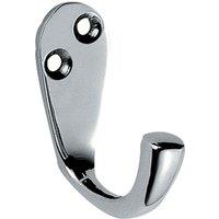 Loops Victorian One Piece Single Bathroom Robe Hook 40mm Projection Polished Chrome