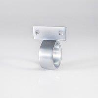 Loops Vertical Fixed Ring Sash Window Lift 44 x 12mm 25mm Dia Satin Chrome