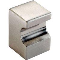 Loops Square Cupboard Door Knob 18 x 18mm 25mm Projection Satin Nickel in Metallics
