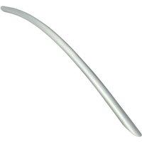 Loops Curved Bow Cabinet Pull Handle 408 x 10mm 352mm Fixing Centres Satin Nickel in Metallics