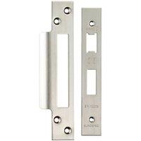 Loops Forend Strike & Fixing Pack Suitable for Sashlocks Satin Stainless Steel in Metallics