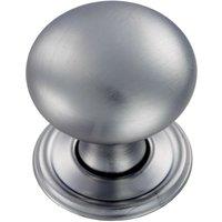Loops Round Victorian Cupboard Door Knob 32mm Dia Satin Chrome Cabinet Handle