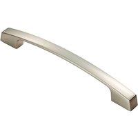 Loops Curved Bridge Pull Handle 207 x 14mm 160mm Fixing Centres Polished Chrome