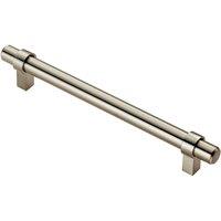Loops Round T Bar Cabinet Pull Handle 200 x 14mm 160mm Fixing Centres Satin Nickel in Metallics