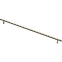 Loops Round T Bar Cabinet Pull Handle 508 x 12mm 448mm Fixing Centres Satin Nickel in Metallics