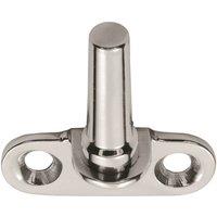 Loops Flush Fitting Cranked Window Casement Pin 25mm Fixing Centres Polished Chrome