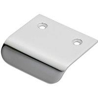 Loops Semi Concealed Cabinet Pull Handle 48 x 50mm 14mm Lip Polished Chrome