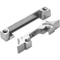 Loops Rebate Kit for Bolt Through Mortice Tubular Latch 13 x 22mm Nickel Plated in Metallics