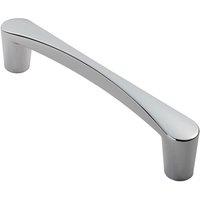 Loops Curved D Shape Pull Handle 146 x 18.5mm 128mm Fixing Centres Polished Chrome
