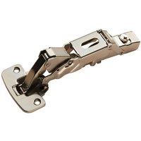 Loops Soft Close Cupboard Hinges 170 Degree Opening Angle Bright Nickel Plate in Metallics