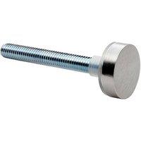 Loops PAIR Bolt Cap Fixing Pack for 22mm Pull Handle Bright Stainless Steel in Metallics