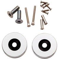 Loops Rose Pack to suit Aluminium Pull Handles 52 x 8mm Satin Anodised Aluminium