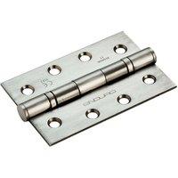 Loops PAIR 102 x 68 x 2.2mm Ball Bearing Hinge Satin Steel Interior Door in Metallics