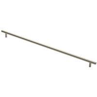 Loops Round T Bar Cabinet Pull Handle 572 x 12mm 512mm Fixing Centres Satin Nickel in Metallics