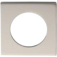 Loops Square Door Handle Rose Pack 52 x 52 x 7mm Polished Stainless Steel in Metallics