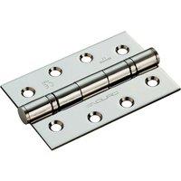 Loops PAIR 102 x 68 x 2.2mm Ball Bearing Hinge Stainless Steel Interior Door in Metallics