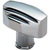 Loops Square Cabinet Door Knob Geometric Design 30 x 20mm Polished Chrome