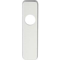 Loops PAIR Door Handle Latch Plate for Safety Levers 154 x 40mm Satin Aluminium