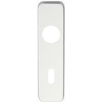Loops PAIR Door Handle Lock Backplate for Safety Levers 154 x 40mm Satin Aluminium