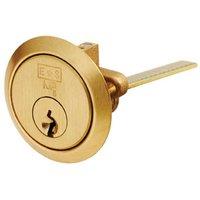 Loops Standard Rim Cylinder Door Lock Keyed to Differ 5 Pin Satin Brass in Metallics