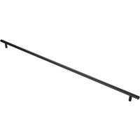 Loops T Bar Cupboard Pull Handle 668 x 12mm 608mm Fixing Centres Matt Black