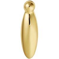 Loops Pear Drop Shaped Lock Profile Escutcheon 60 x 18mm Polished Brass Lock Cover in Metallics