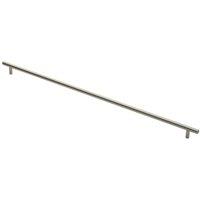 Loops Round T Bar Cabinet Pull Handle 668 x 12mm 608mm Fixing Centres Satin Nickel in Metallics