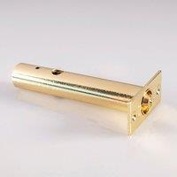 Loops 85mm Security Door Rack Bolt 57mm Fixing Centres Electro Brassed Door Latch in Metallics