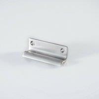 Loops Sash Window Lift Handle 62 x 20mm 47mm Fixing Centres Satin Nickel in Metallics