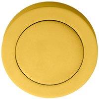Loops 51mm Polished Brass Blank Escutcheon Concealed Fix Rose Modern Keyhole Cover in Metallics