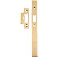 Loops Forend Strike & Fixing Pack Suitable for DIN Security Latch Satin Brass in Metallics
