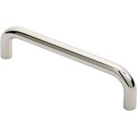 Loops Round D Bar Pull Handle 244 x 19mm 225mm Fixing Centres Bright Steel in Metallics