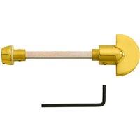 Loops Spare Slim Thumbturn Lock & Release Handle 80mm Spindle Polished Brass in Metallics