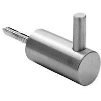 Loops Coat Hook with Concealed Fixing 35mm Projection Satin Stainless Steel in Metallics