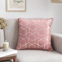 Voltico Foil Printed Filled Cushion 43 43 cm - Charcoal or Pink | Size: 43 cm x 43 cm