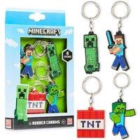 Minecraft Gift Set With 4 Rubber Charms