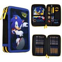 Sonic the Hedgehog 2 Compartment Filled Pencil Case