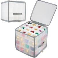 Deco Express Christmas Baubles Storage Box in White