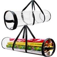 Deco Express Wrapping Paper Storage Bag 25100cm in Clear