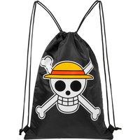 One Piece Drawstring Bag Anime String Swim Bag School Sports in Black