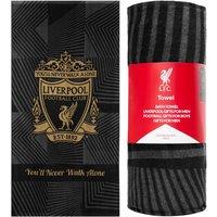 Liverpool F.C. Black Element Towel Crest Cotton Quick Dry Beach Bath Towel 137x69cm