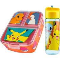 Pokemon Compartment Lunch Box & Bottle Set in Pink