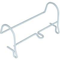 Loops Urine Catheter Bag Hanging Holder - Integrated Inlet Tube Clip - Plastic Coated