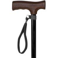 Loops Black Walking Stick Strap - Strong Durable Nylon - Secure Elasticated Loop