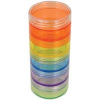 Loops Colourful Stackable Pill Dispensing Tower - 5 Tablet Storage Compartments