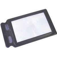 Loops Reading Sheet Magnifier - 2x Magnification - Lightweight Travel Size Reading Aid
